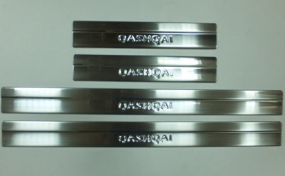 Nissan Qashqai (09–) Накладки на пороги, нерж., 4 части