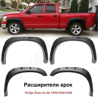 Расширители арок Bushwacker на Dodge RAM 1500/2500/3500