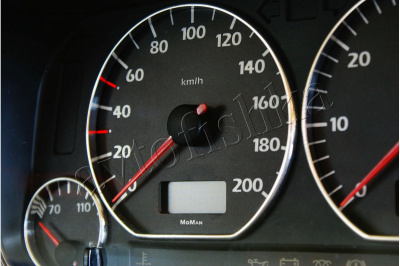 Volkswagen Caddy светодиодные шкалы (циферблаты) на панель приборов - дизайн 3